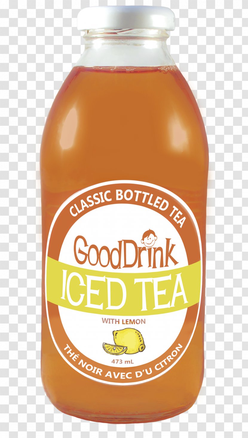 Orange Drink Iced Tea White Soft - Lemon Transparent PNG