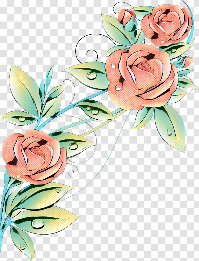 Floral Flower Background - Turquoise - Rose Order Bouquet Transparent PNG