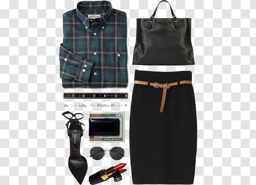 Fashion Tartan Woman Skirt Clothing - Dress - Women With High-end Transparent PNG