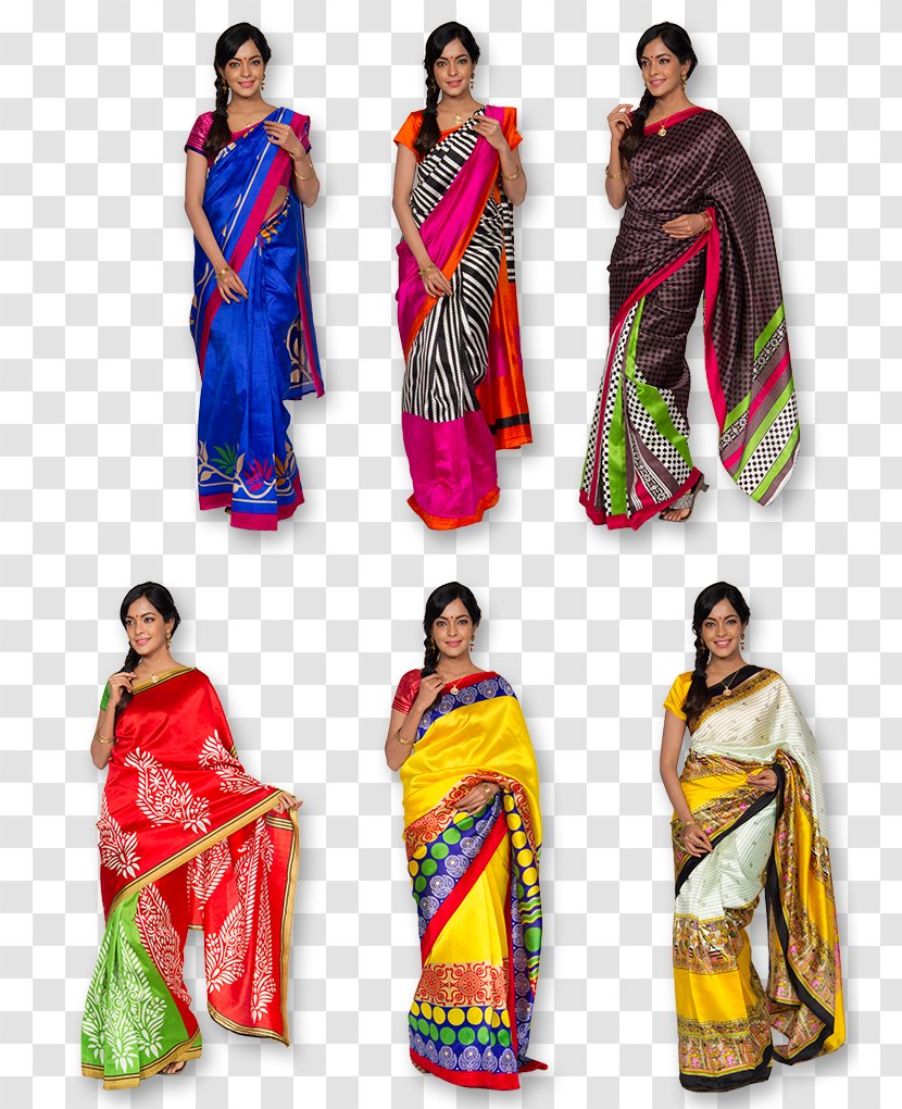 Sari Textile Art Silk Cotton - Saree Transparent PNG