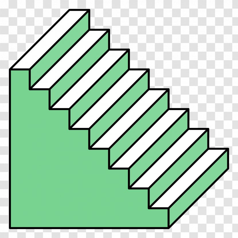 Cavalier Perspective Stairs Oblique Projection Architectural Engineering - Rectangle - Escalier Transparent PNG