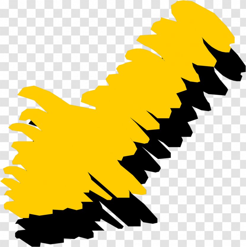 Arrow Clip Art - Wing - Yellow Label Transparent PNG