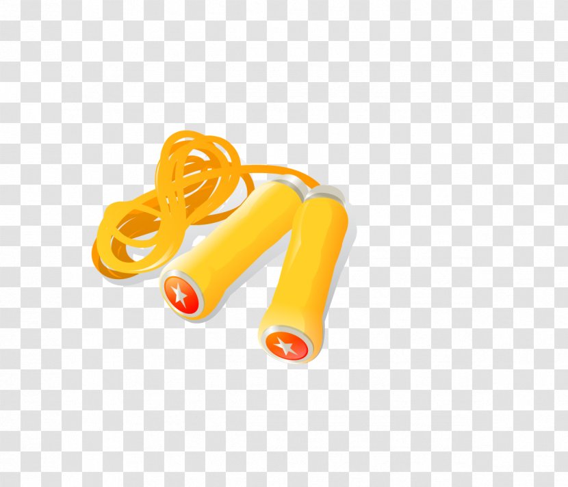 Skipping Rope Illustration - Yellow - Golden Transparent PNG