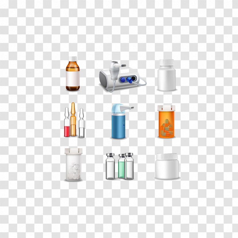 Bottle Pharmaceutical Drug Vector Graphics Illustration Pharmacy - Medicine Transparent PNG