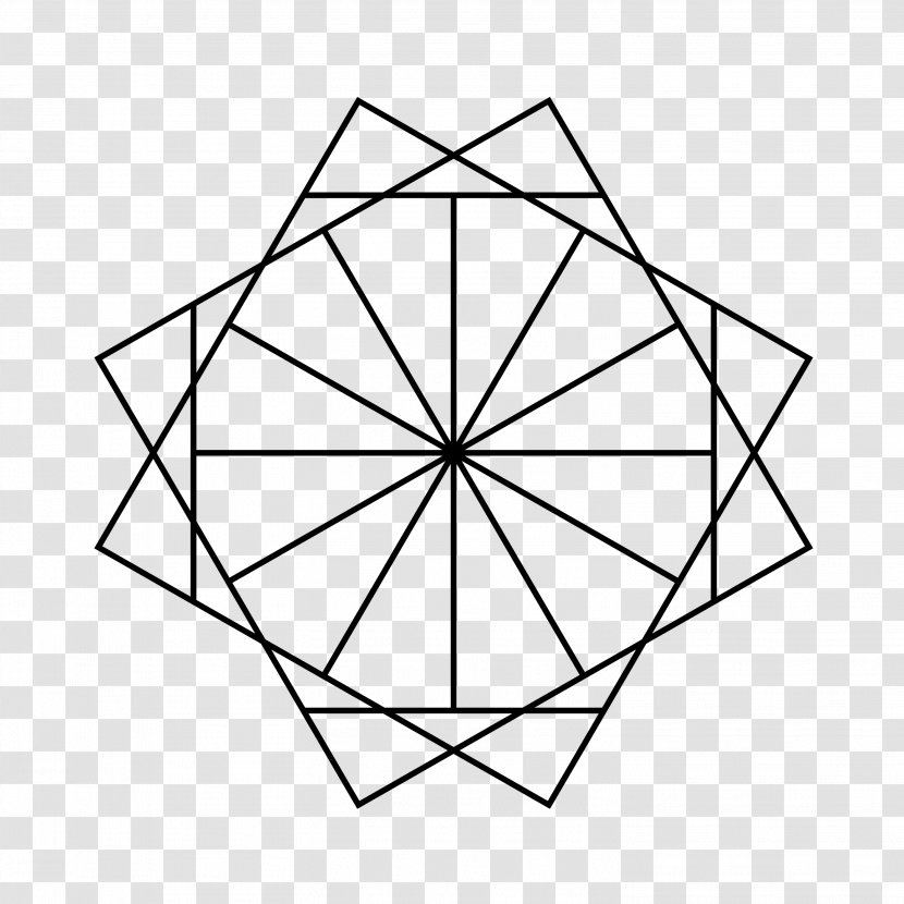 Star Polygon Dodecagon Inscribed Figure Point - Area Transparent PNG