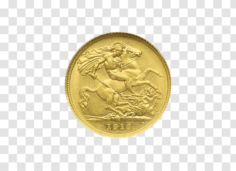 Coin Half Sovereign Gold Medal - Professional Grading Service Transparent PNG