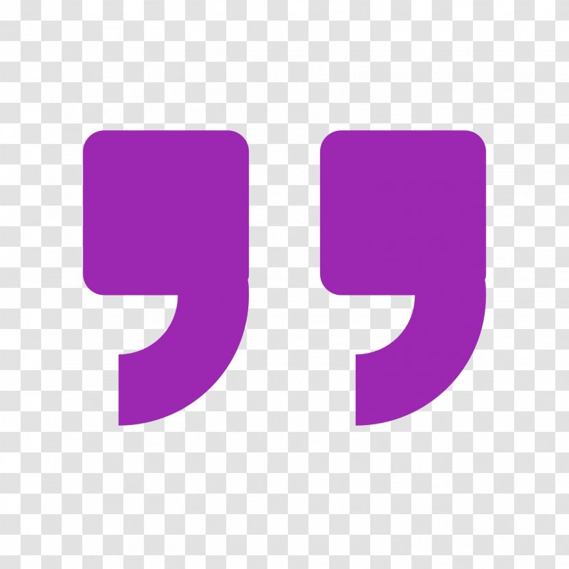 Quotation Mark Text Manuscript - Magenta - Quote Transparent PNG