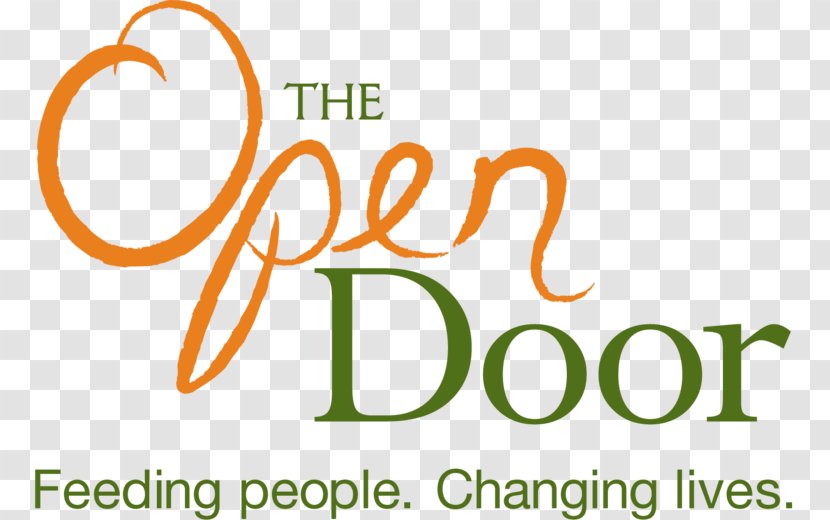 The Open Door Logo Food Brand Produce - Text - Doorway Inc Transparent PNG