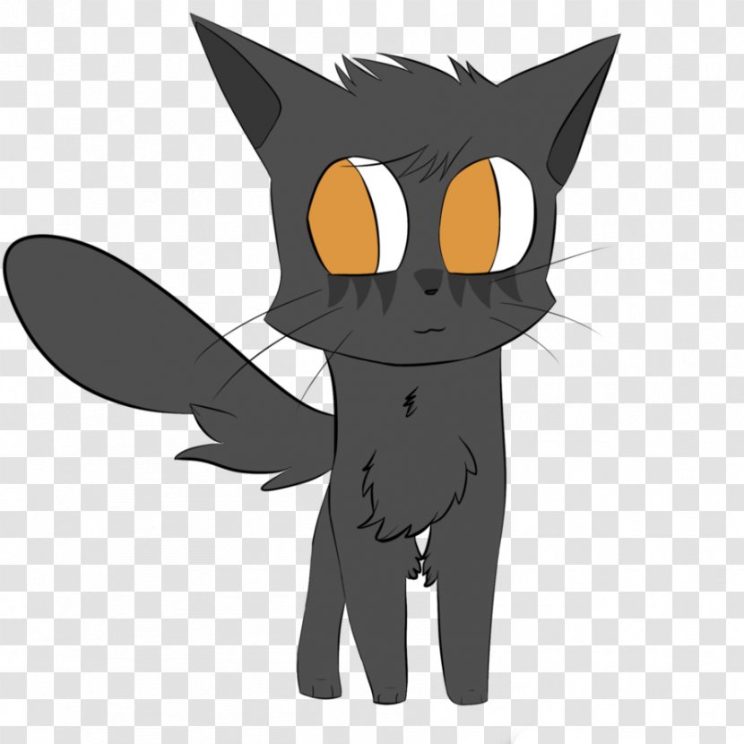 Whiskers Kitten Black Cat Horse - Like Mammal Transparent PNG