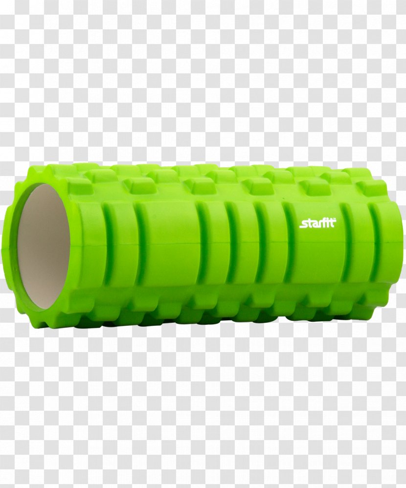 Physical Fitness Massage Muscle Green Artikel - Plastic - Foam Roller Transparent PNG