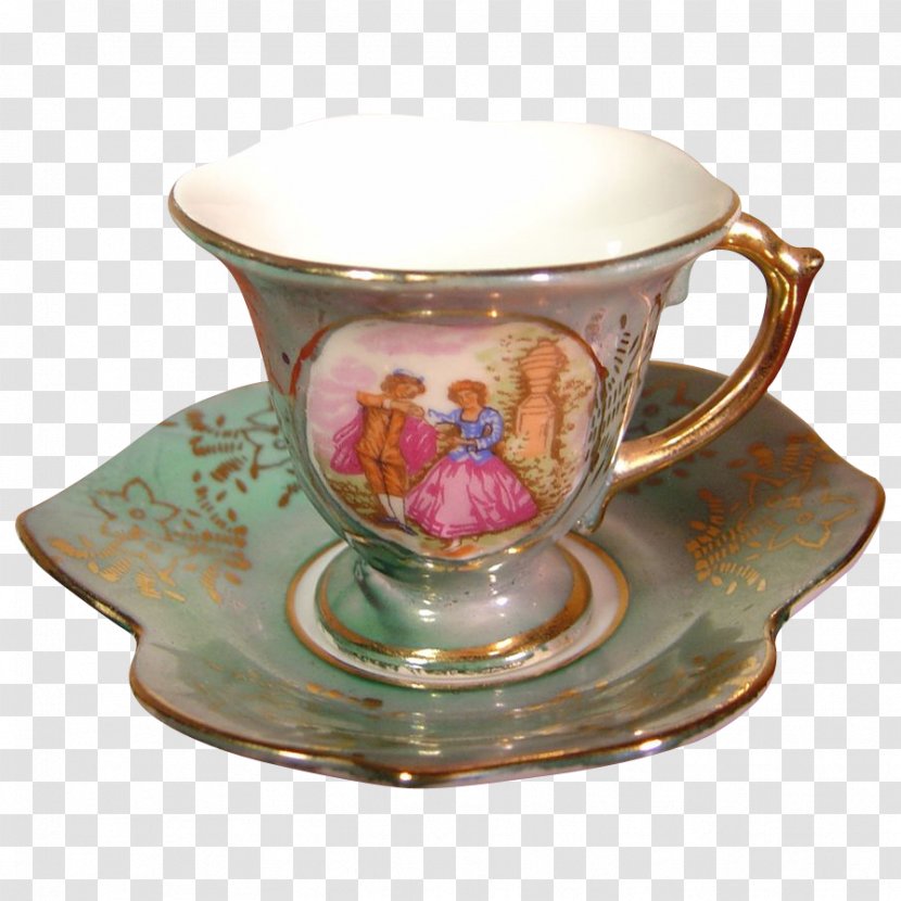 Coffee Cup Saucer Tea Set Teacup - Tableglass Transparent PNG
