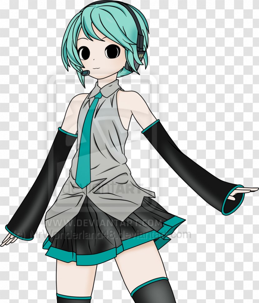 Hatsune Miku Hairstyle MikuMikuDance - Silhouette Transparent PNG