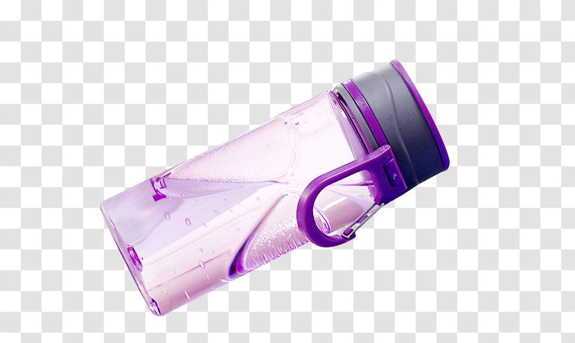 Purple Plastic Water Bottle - Transparency And Translucency - Large Transparent Kettle Transparent PNG