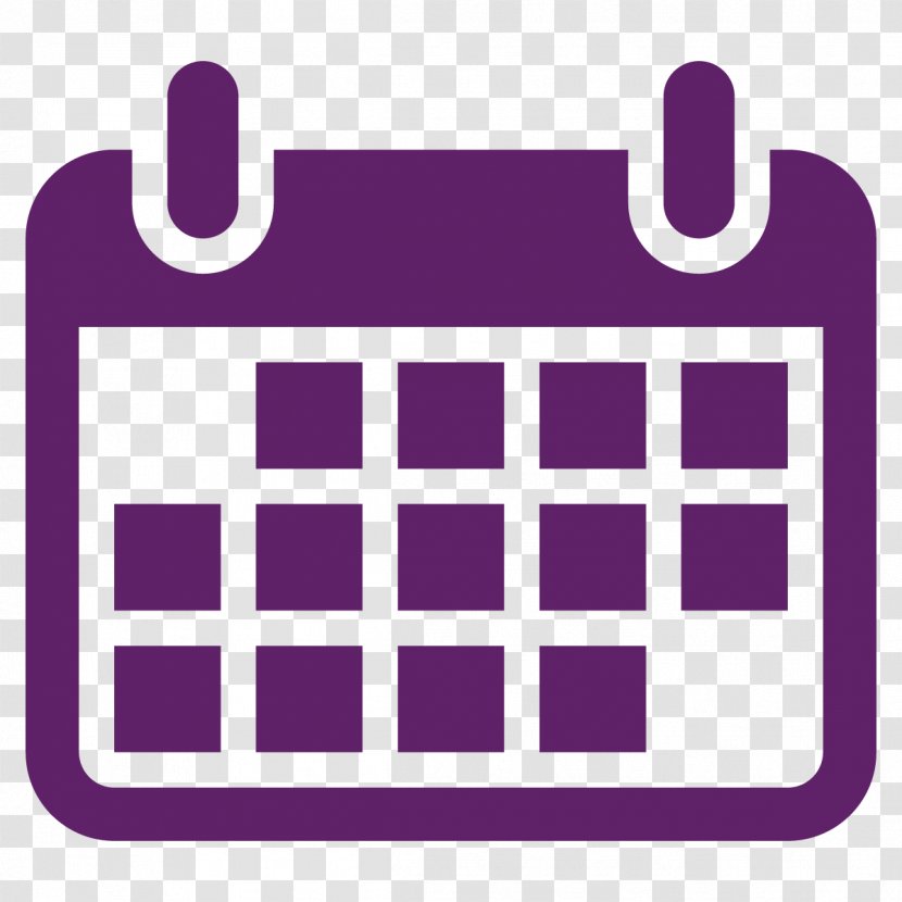 Calendar Date - Violet - Pink Transparent PNG