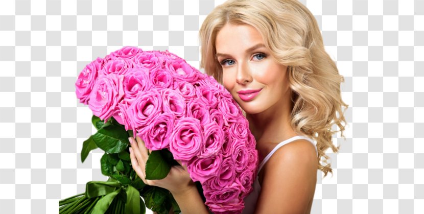 Flower Bouquet Garden Roses Pink - Floral Design Transparent PNG