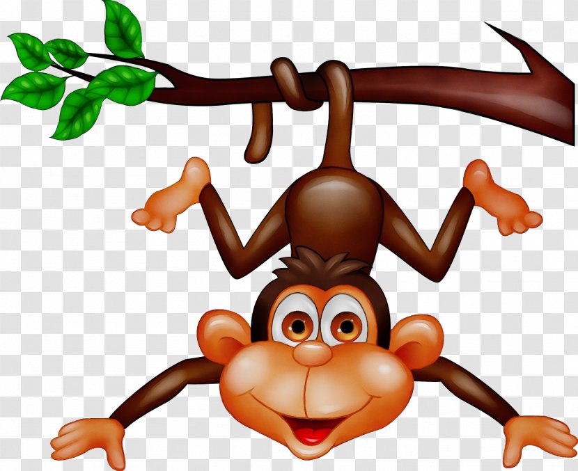 Monkey Cartoon - Old World Silhouette Transparent PNG