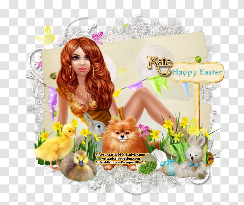 Easter Bunny Puppy Love - Flower Transparent PNG