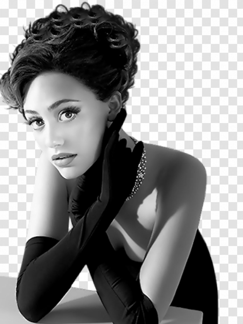 Emmy Rossum Black And White Poseidon Photo Shoot - Flower - Actor Transparent PNG