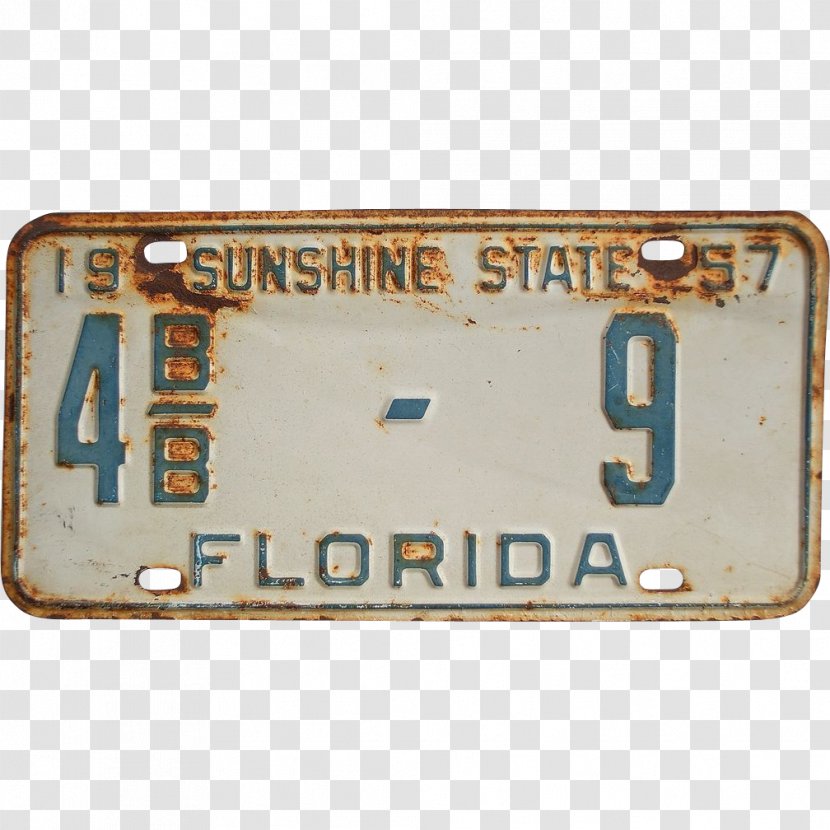 Vehicle License Plates Car Okeechobee County, Florida Volusia - County Transparent PNG