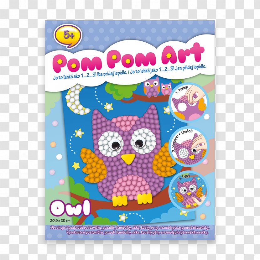 Textile Creativity Pom-pom Toy Adhesive - Text - Pom Transparent PNG