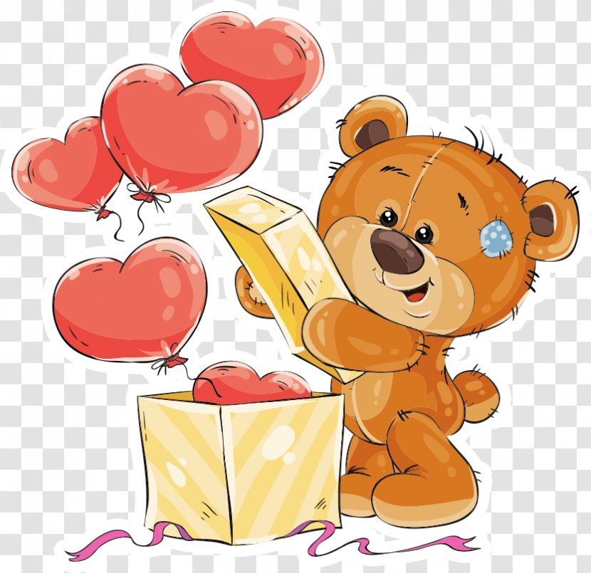 Teddy Bear - Heart - Valentines Day Transparent PNG