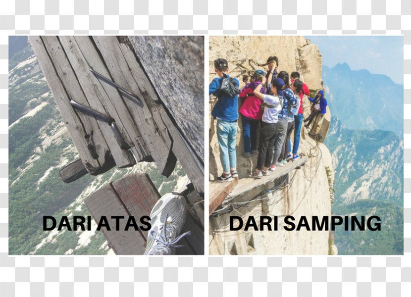 Mount Hua Mountain Tourism Earth Via Ferrata - Brand Transparent PNG