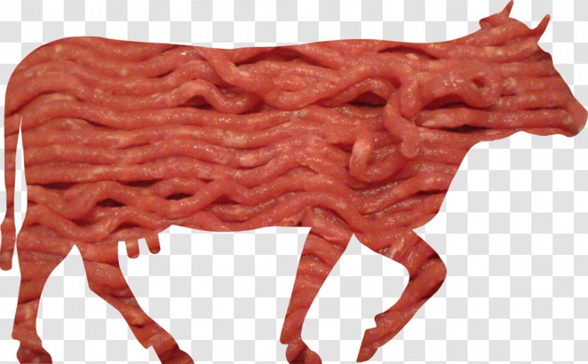 Bacon Red Meat Processed Eating - Silhouette - Cattle Images Transparent PNG