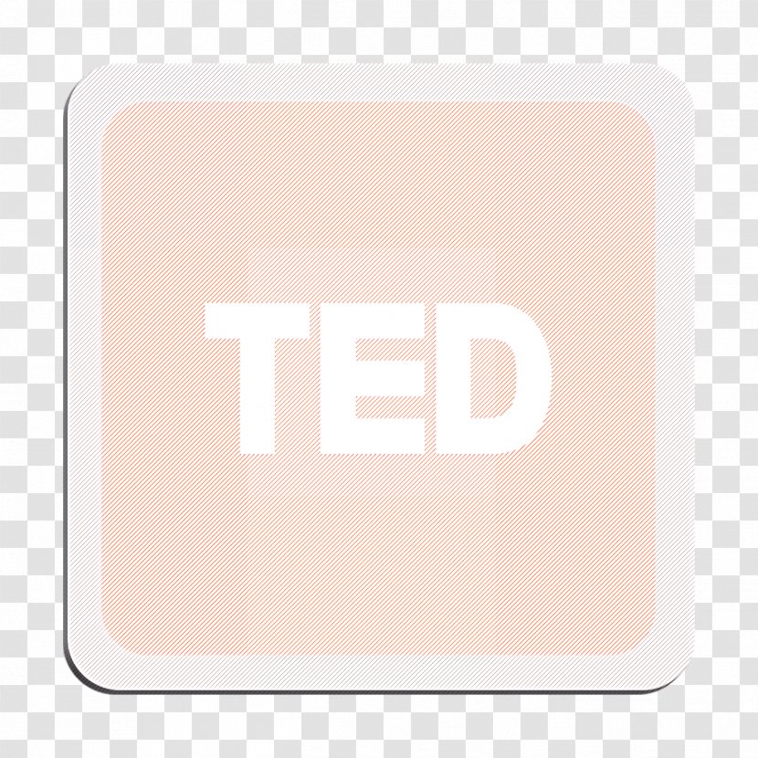 Ted Icon - Rectangle - Peach Transparent PNG