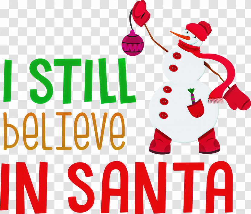 Believe In Santa Santa Christmas Transparent PNG