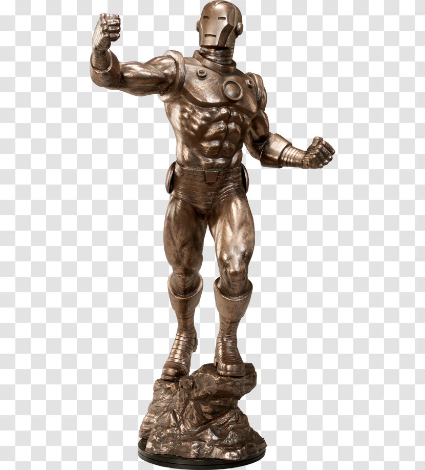 Iron Man Bronze Sculpture Spider-Man Clint Barton - Marvel Avengers Assemble - Statue Of Bruce Lee Transparent PNG