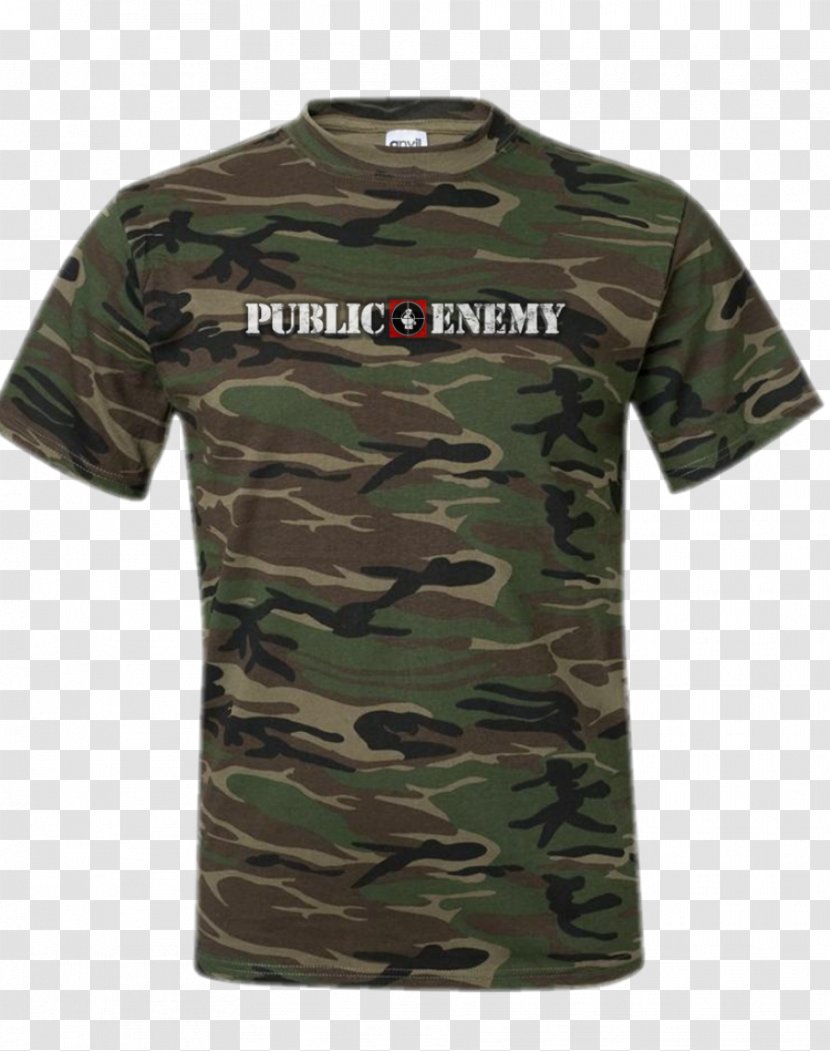 T-shirt Hoodie Clothing Top - Sleeveless Shirt - Camouflage Uniform Transparent PNG