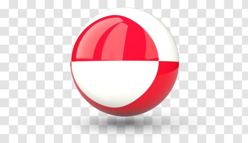 Sphere Ball - Red - Greenland Flag Transparent PNG