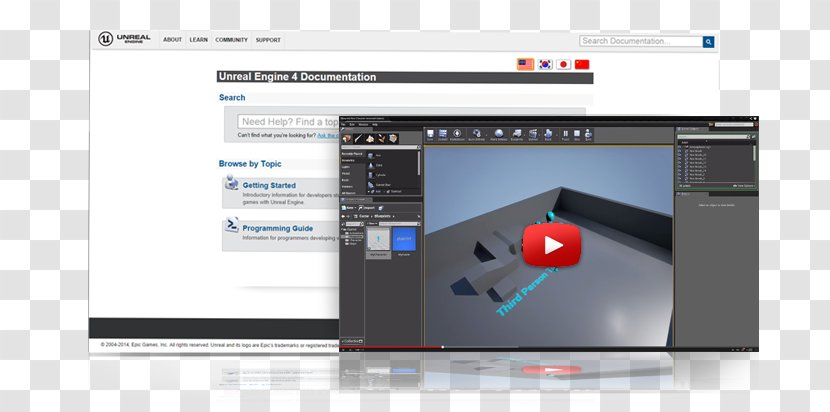 Computer Monitors Software Screenshot Electronics Multimedia - Unreal Engine Transparent PNG