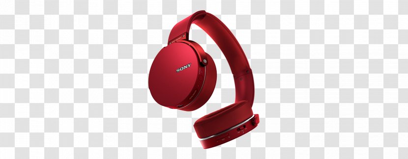 Microphone Headphones Sony Wireless Bluetooth - Electronic Device - Red Transparent PNG