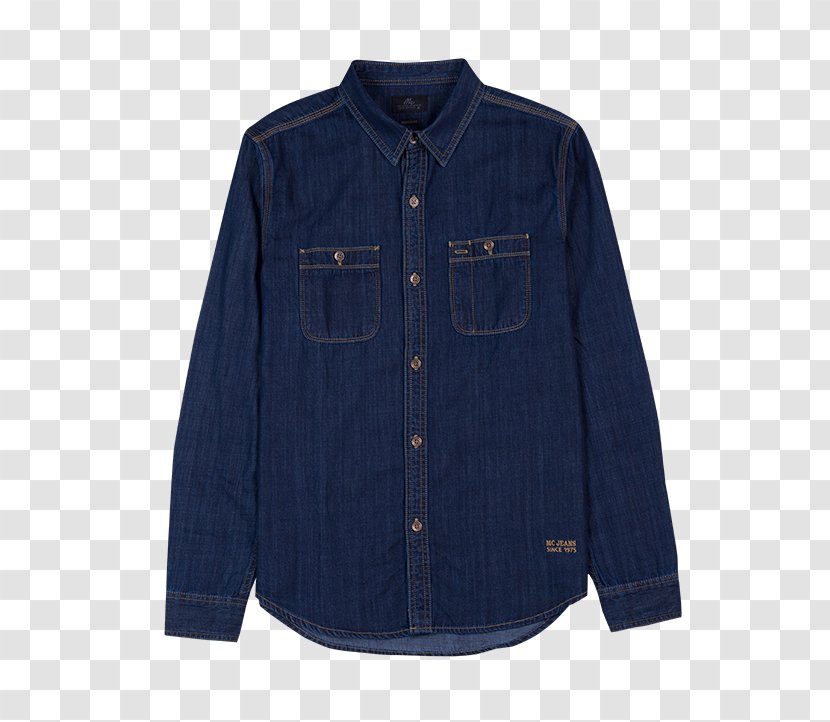 Denim Jacket T-shirt Sleeve - Pocket Transparent PNG