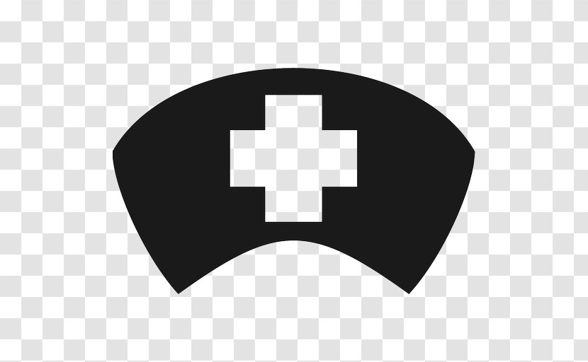 Nurse's Cap Nursing Hat - Black And White Transparent PNG
