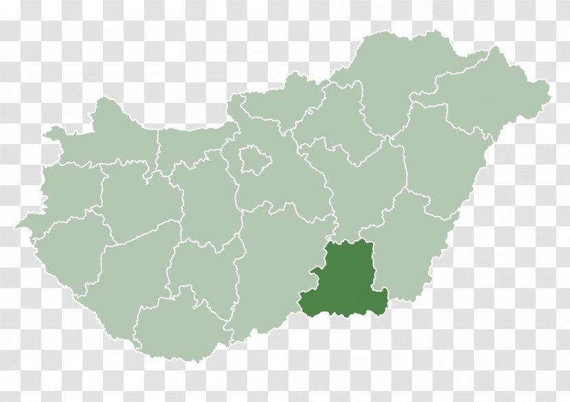 Makó Békés County Counties Of The Kingdom Hungary Csanád Szeged - Map - Hungery Transparent PNG