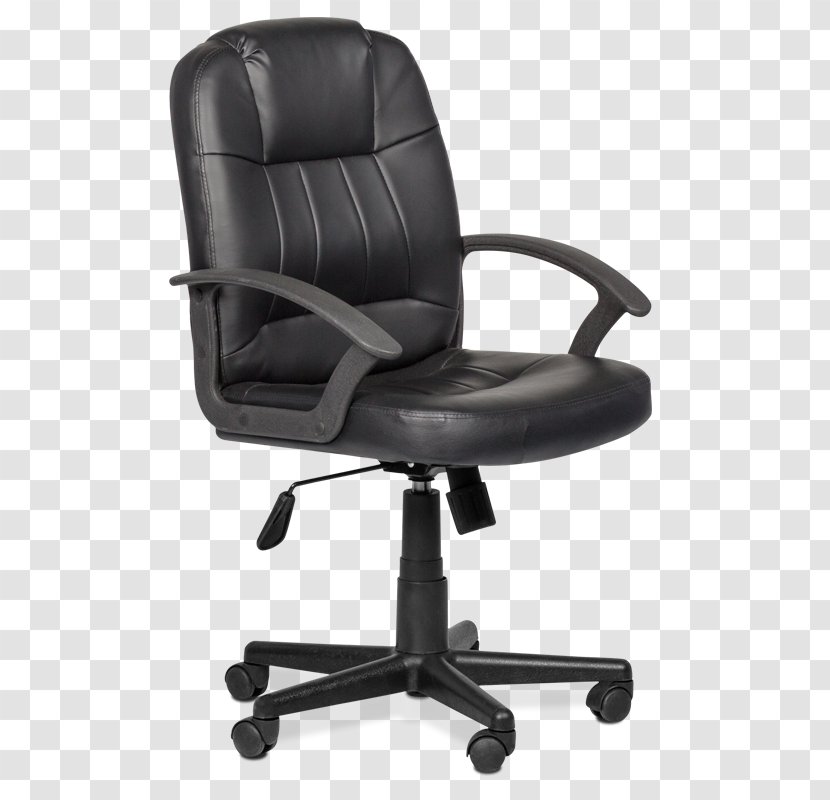 Swivel Chair Office & Desk Chairs Furniture - Leather Transparent PNG