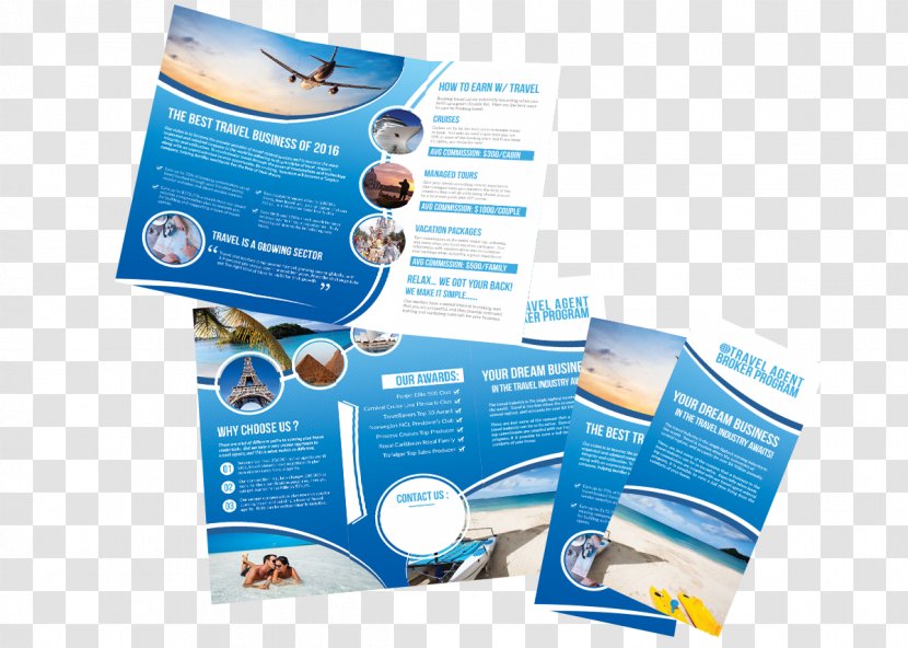 Advertising Brand Water - Trifold Flyer Transparent PNG