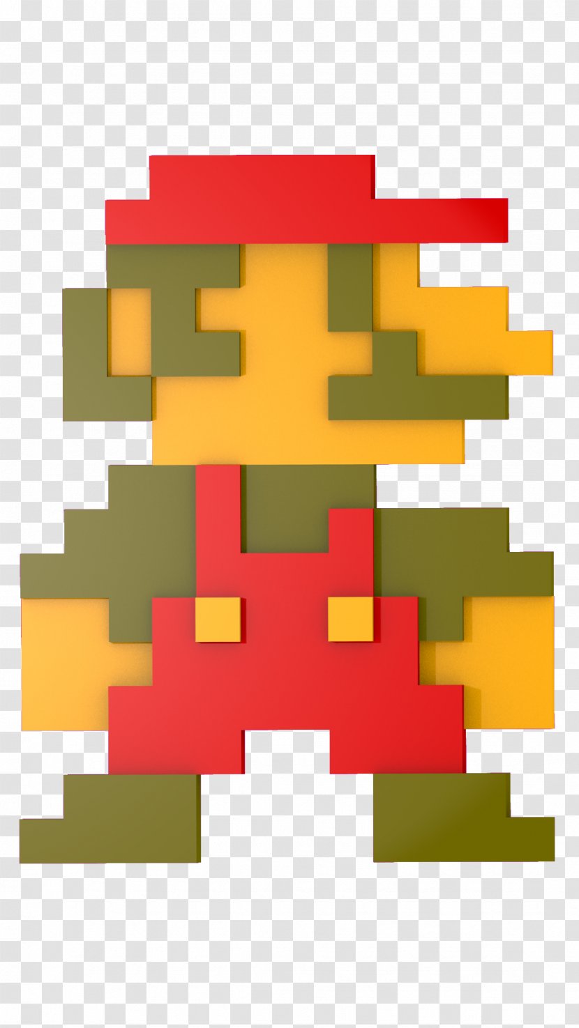 Super Mario Bros. 2 World - Orange - 8 BIT Transparent PNG