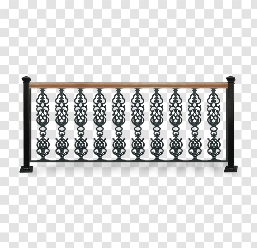 Guard Rail Wrought Iron Fence Pickets - Window Transparent PNG