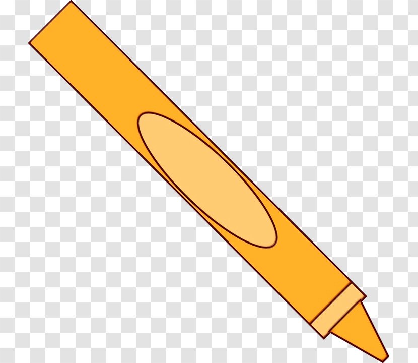 Pencil - Wet Ink - Office Supplies Yellow Transparent PNG