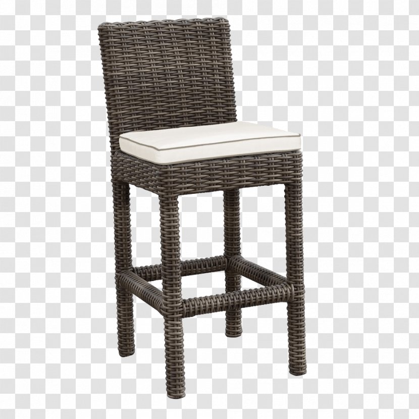 Bar Stool Resin Wicker Garden Furniture Chair - Four Legs Transparent PNG