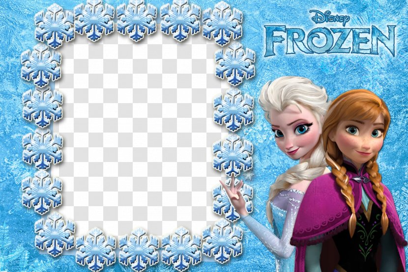 Elsa Rapunzel Anna Olaf Picture Frames - Blue - Frozen Transparent PNG