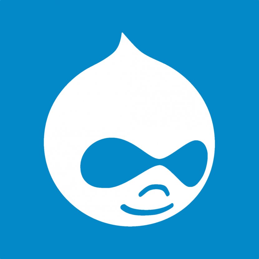 Blue Text Fish Aqua Symbol - Opensource Model - Drupal Transparent PNG