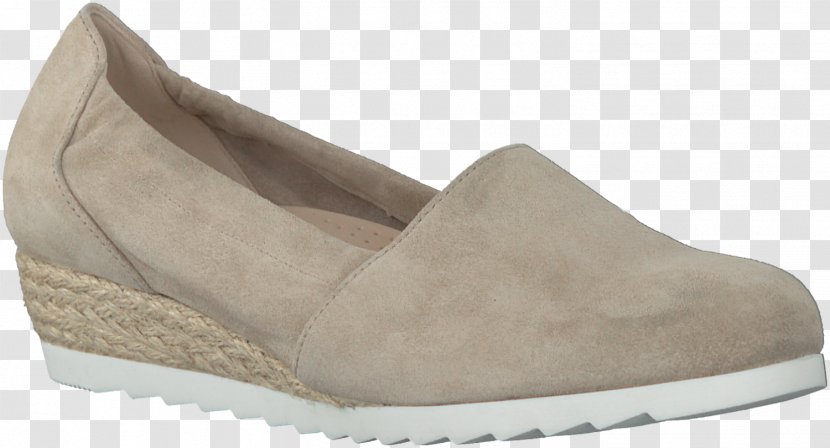 Wedge Shoe Sandal Leather Absatz - Beige - Slippers Transparent PNG