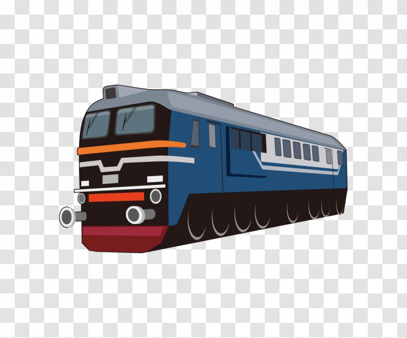 Train Rail Transport Locomotive - Motor Vehicle Transparent PNG