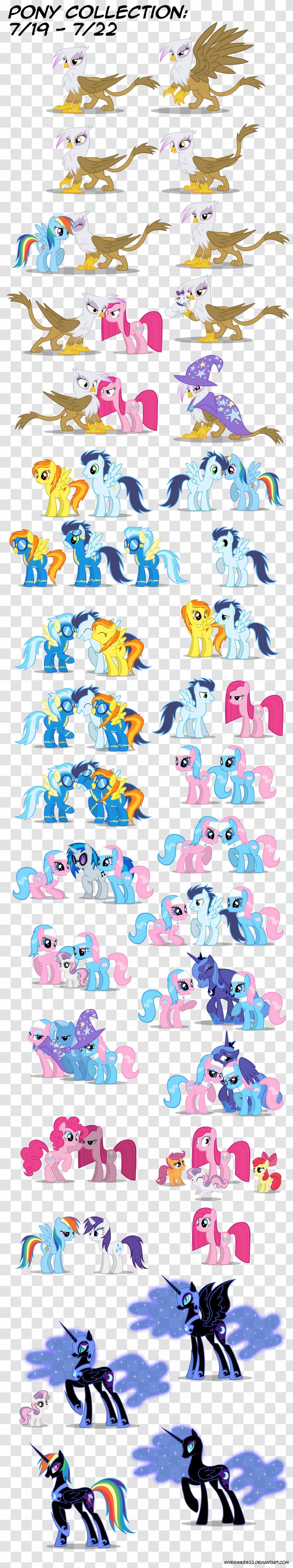 Pony Graphic Design Line Point Pattern - My Little Transparent PNG