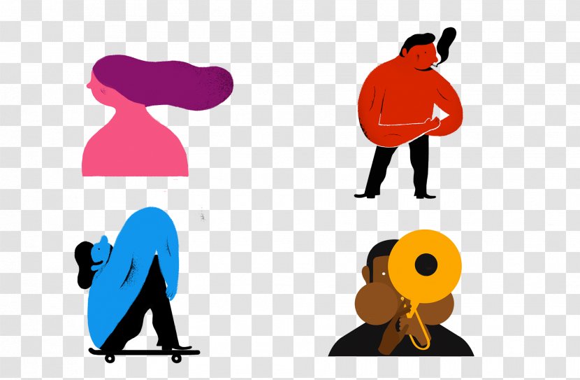 People Cartoon Human Conversation Icon - Silhouette Transparent PNG