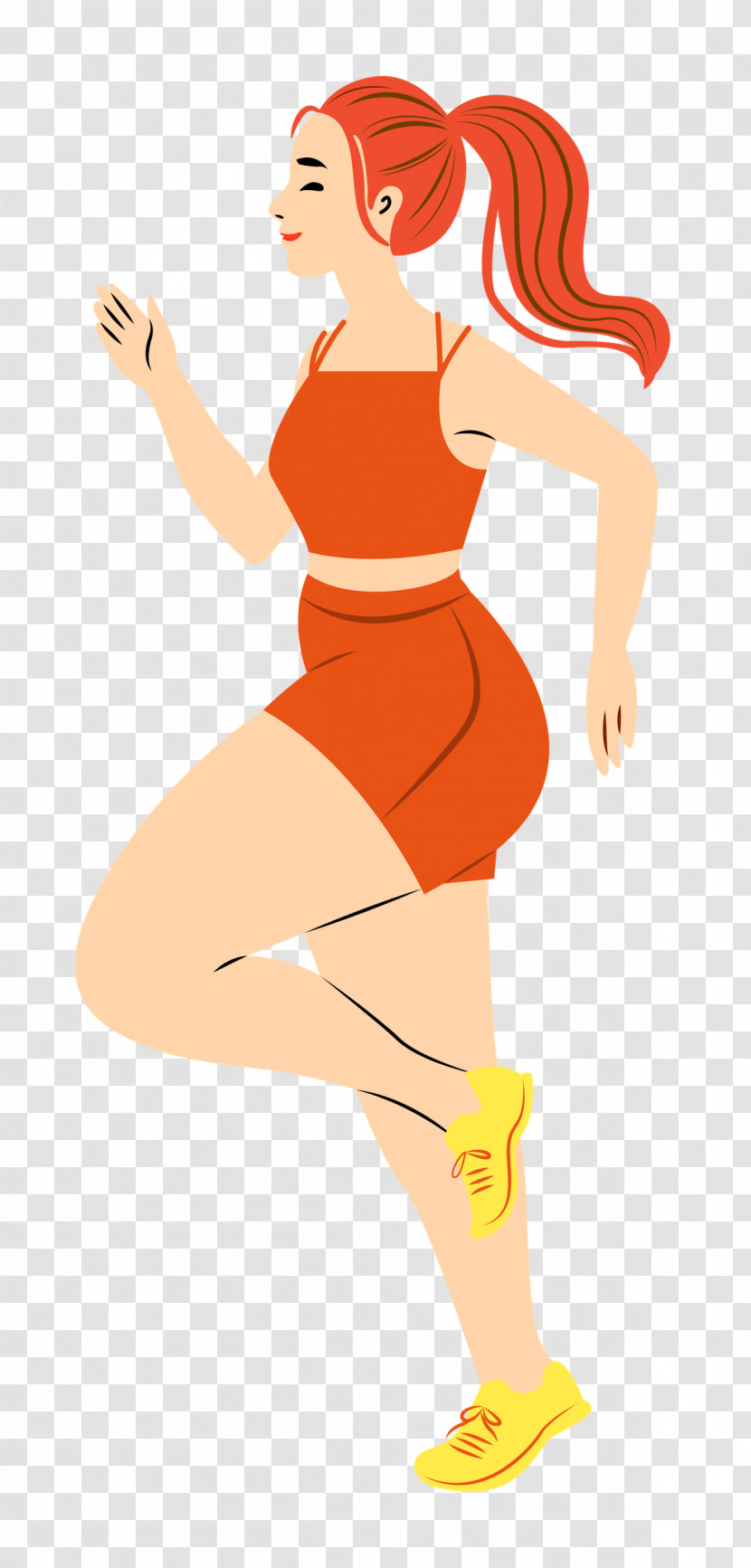 Running Sport Girl Transparent PNG